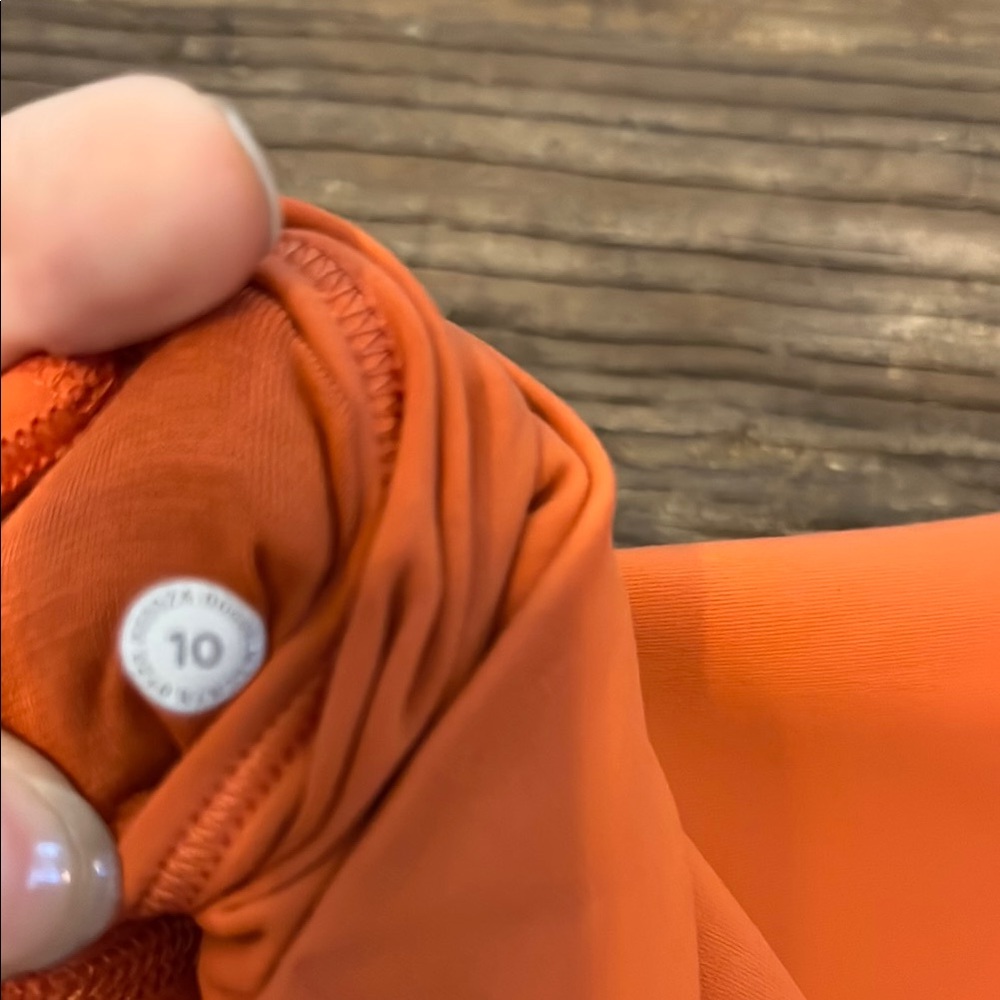 Lululemon Athletica Orange Wunder Train Leggings - Picture 3 of 6